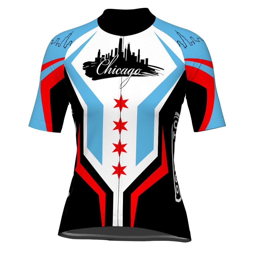 Chicago Short Sleeve Cycling Jersey for Women