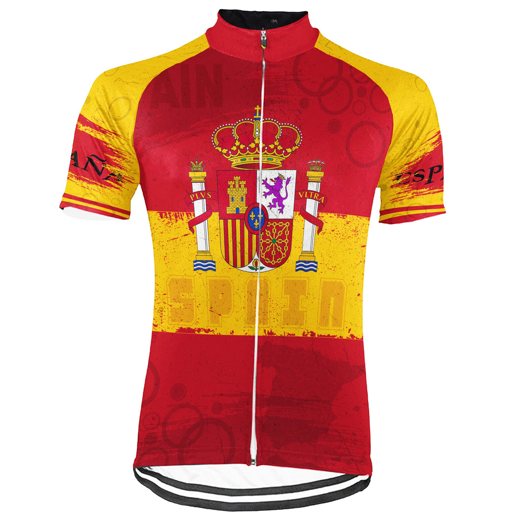Spain Short Sleeve Cycling Jersey for Men