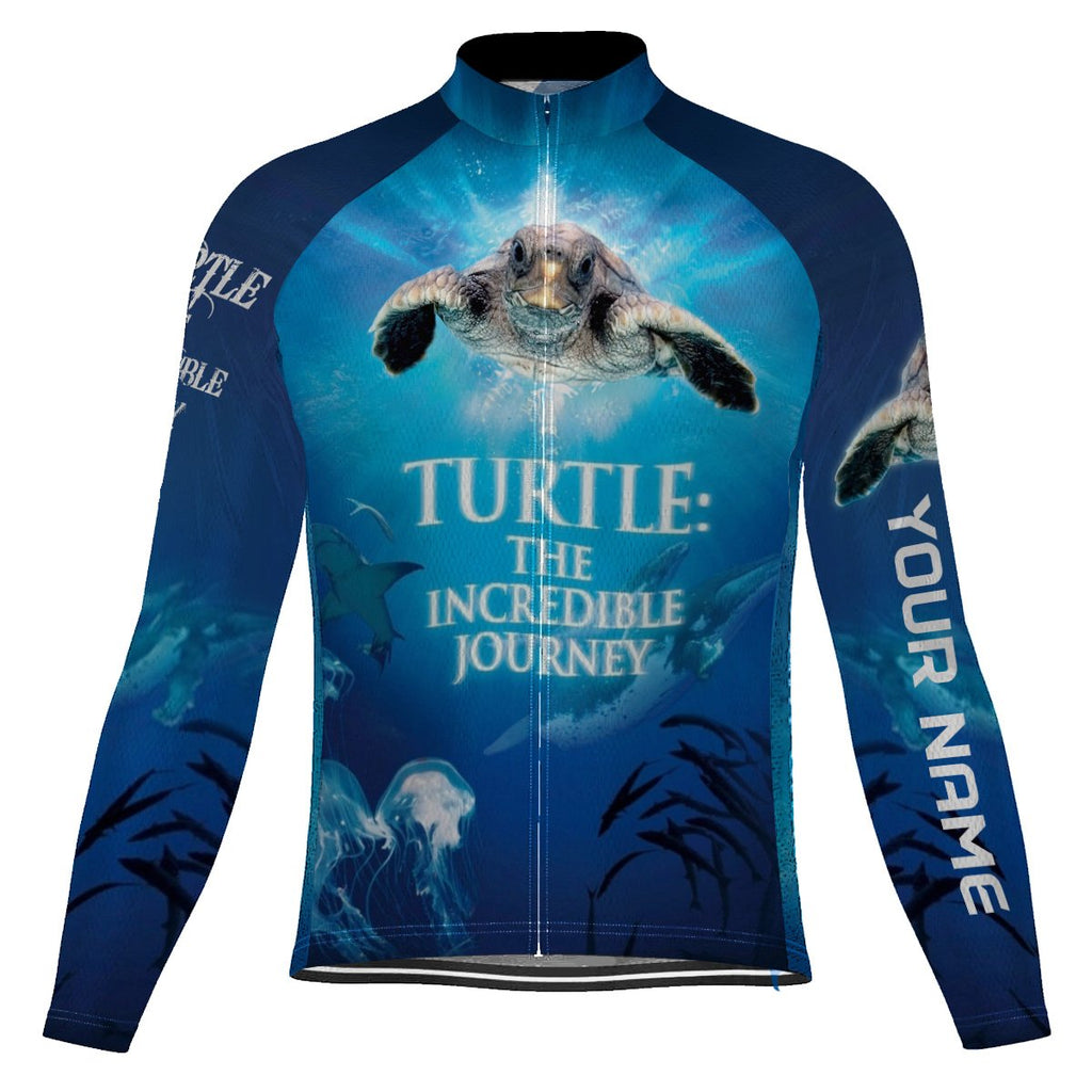 Customized Turtle Long Sleeve Cycling Jersey for Men
