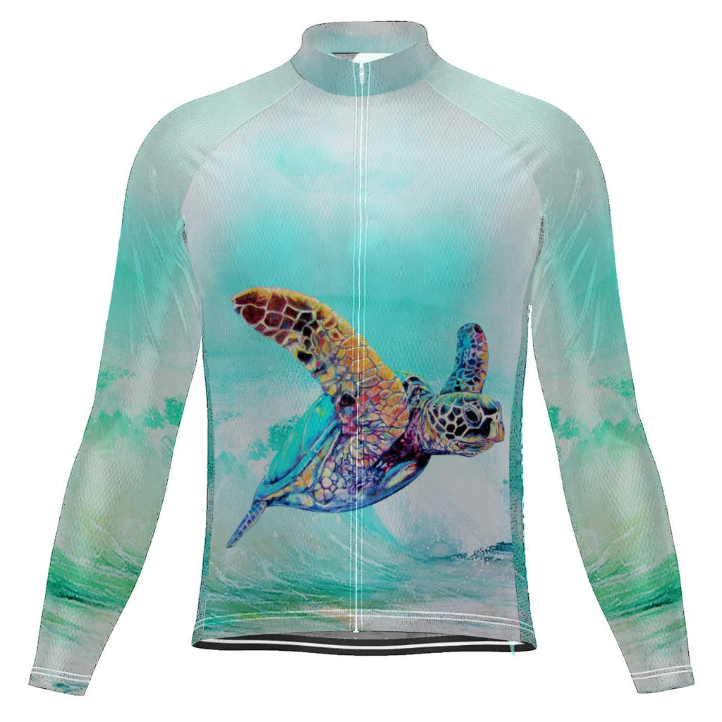 Turtle Long Sleeve Cycling Jersey for Men