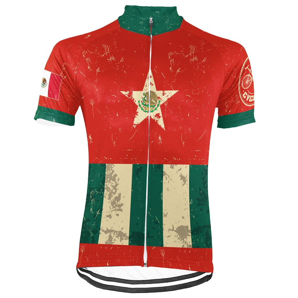 Customized Mexico Short Sleeve Cycling Jersey for Men