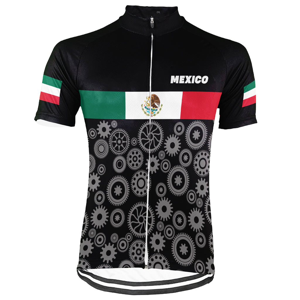 Customized Mexico Short Sleeve Cycling Jersey for Men