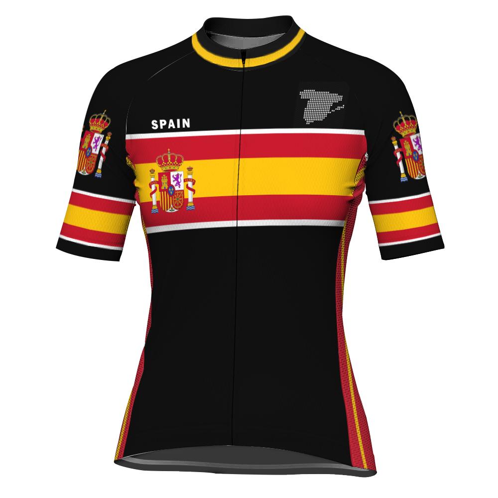 Spain Short Sleeve Cycling Jersey for Women