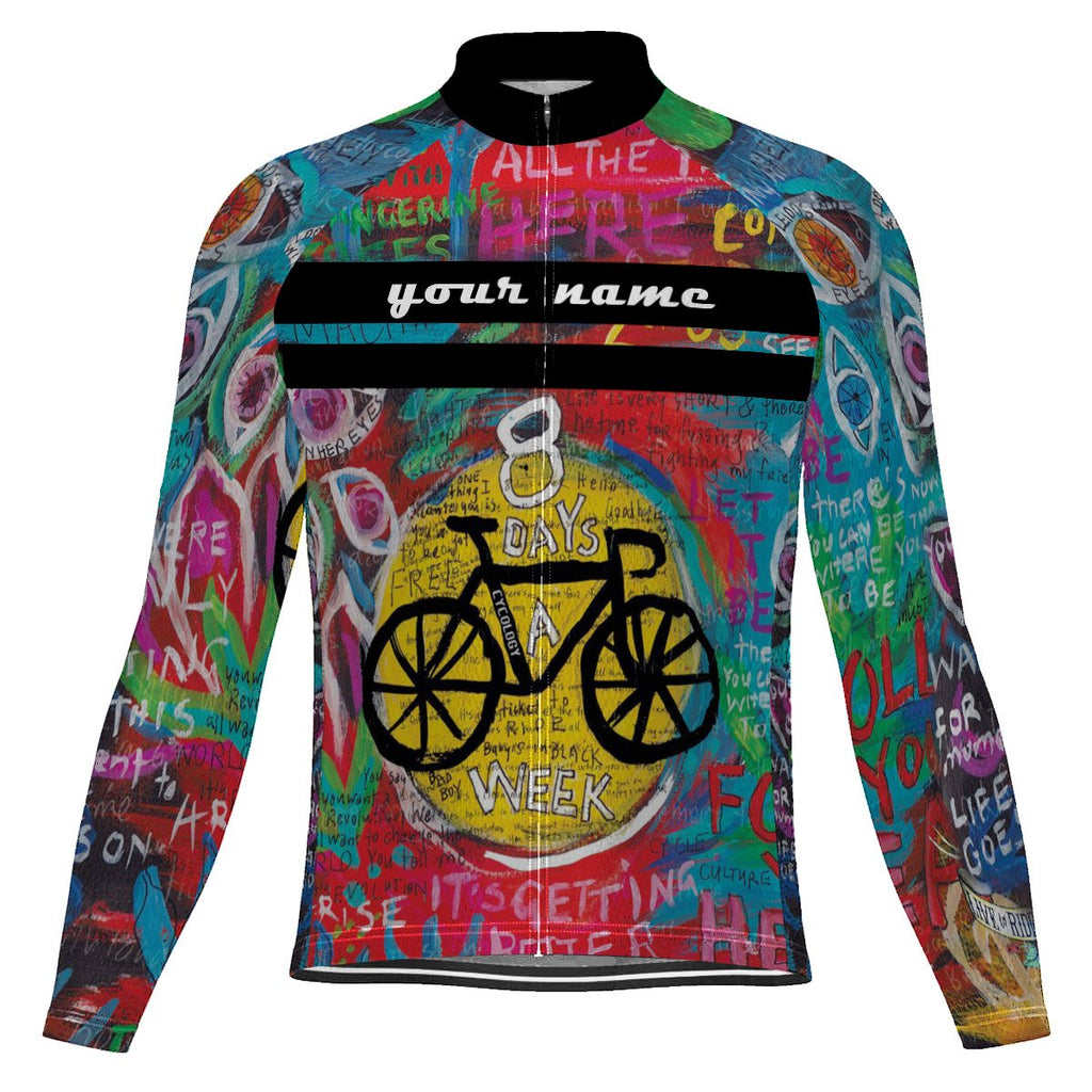 Customized Cycology Long Sleeve Cycling Jersey for Men