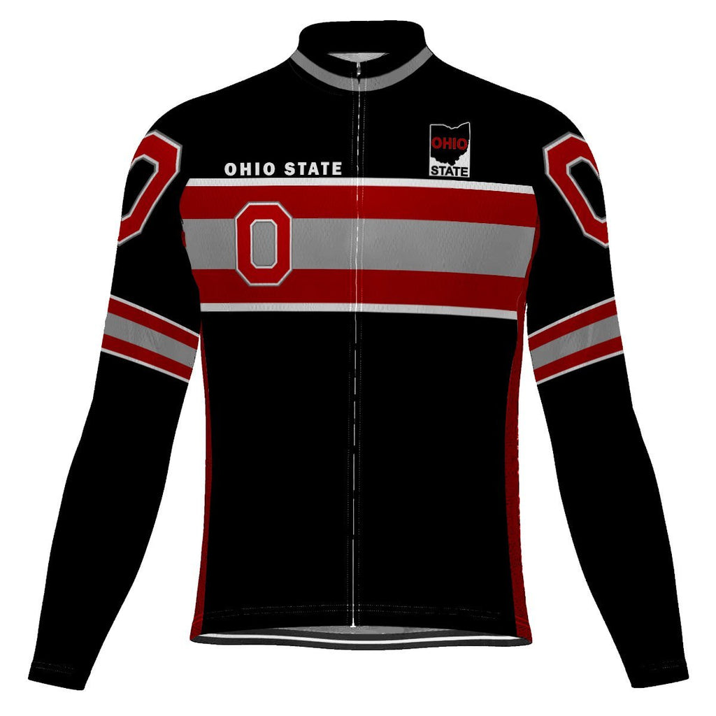 Awesome Ohio State Long Sleeve Cycling Jersey for Men