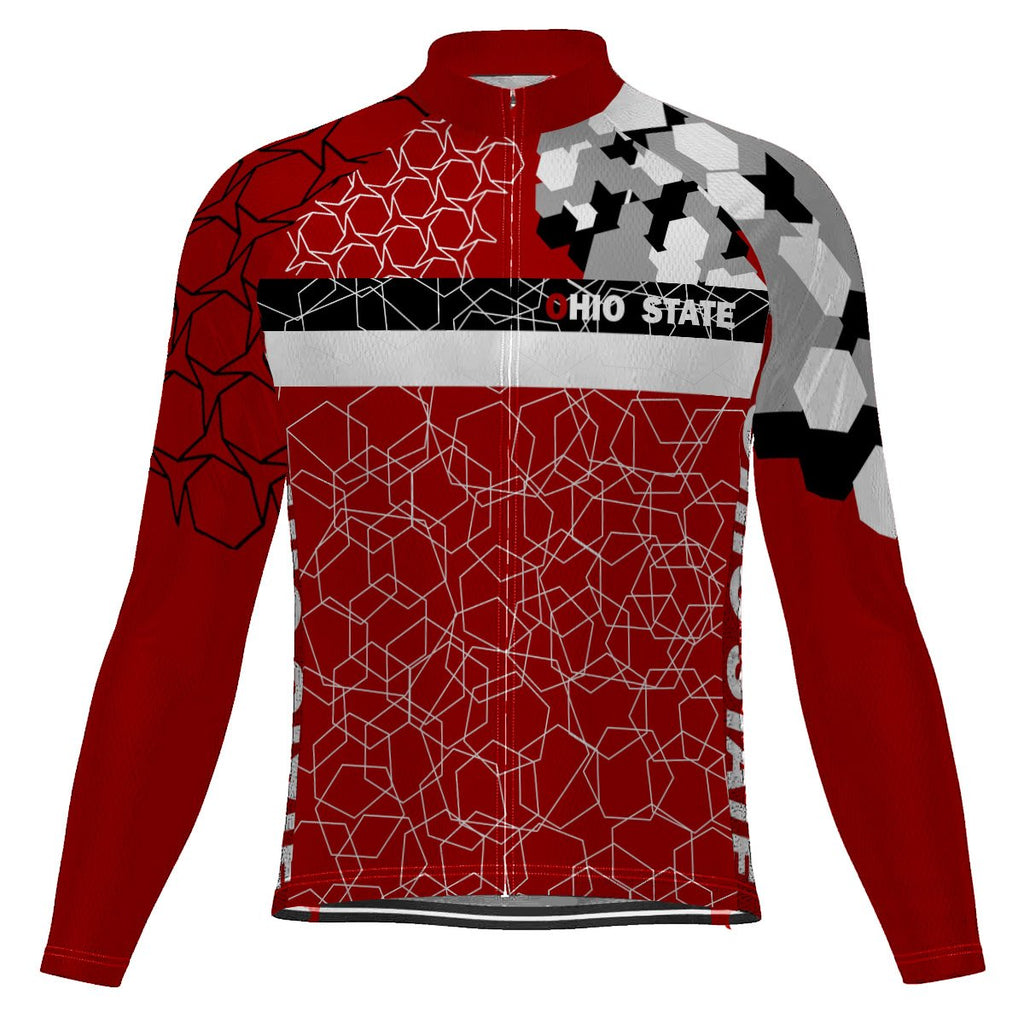 Ohio State Long Sleeve Cycling Jersey for Men