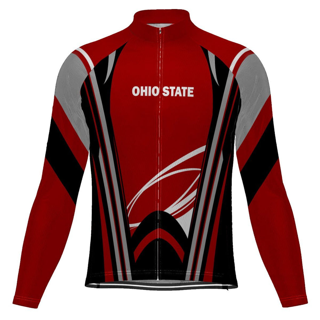 Awesome Ohio State Long Sleeve Cycling Jersey for Men