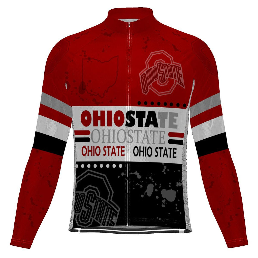 Awesome Ohio State Long Sleeve Cycling Jersey for Men