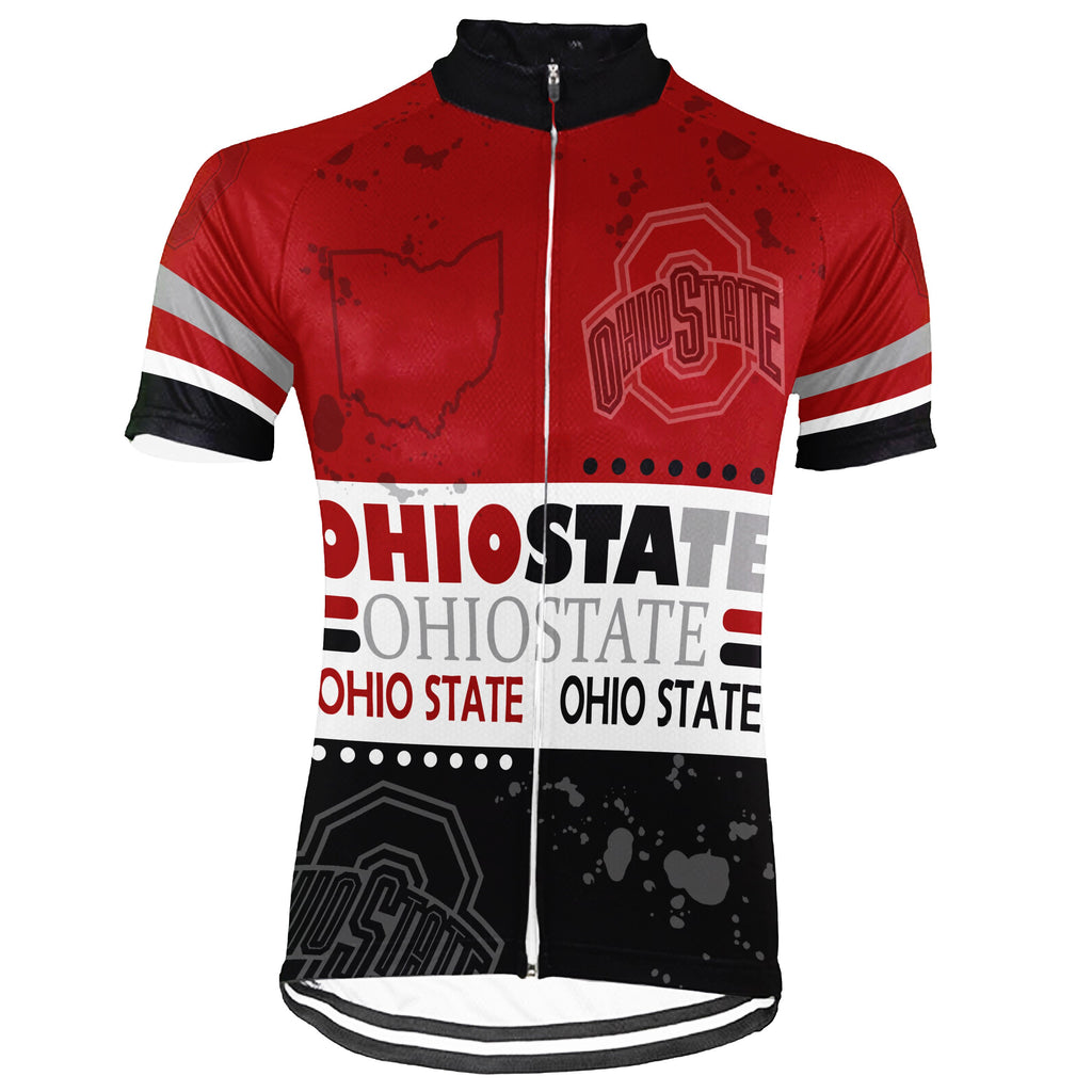Ohio State Short Sleeve Cycling Jersey for Men