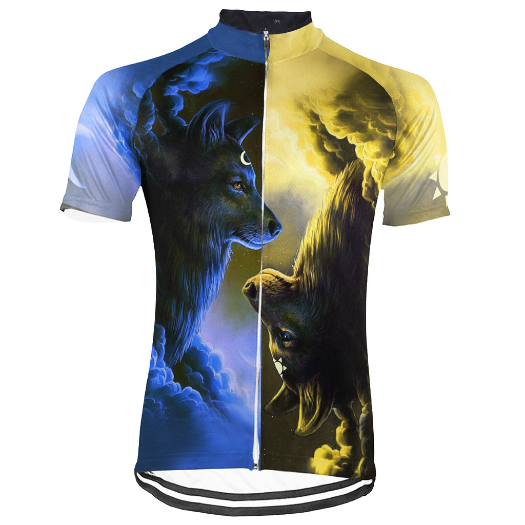 Customized Wolf Short Sleeve Cycling Jersey for Men