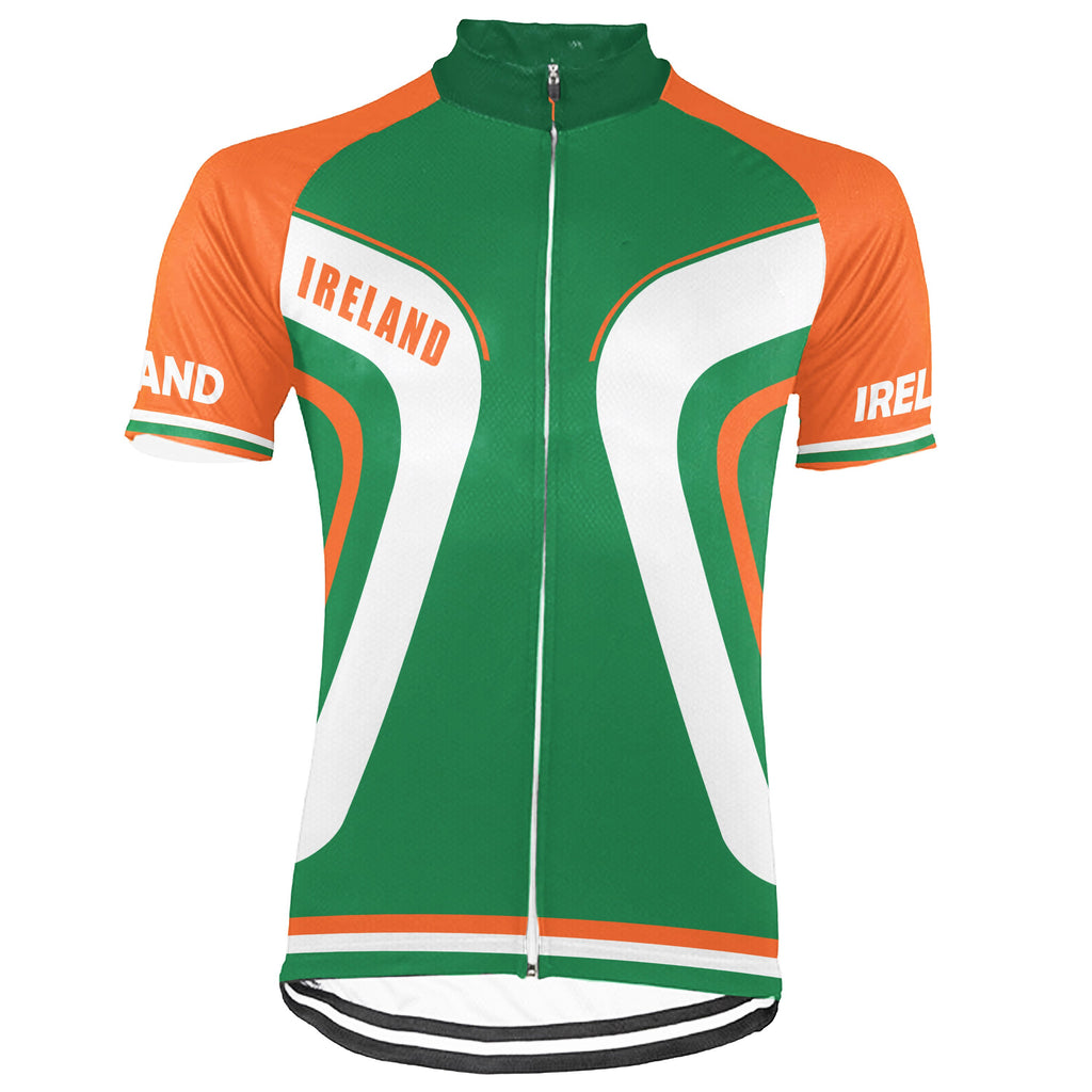 Customized Ireland Short Sleeve Cycling Jersey for Men