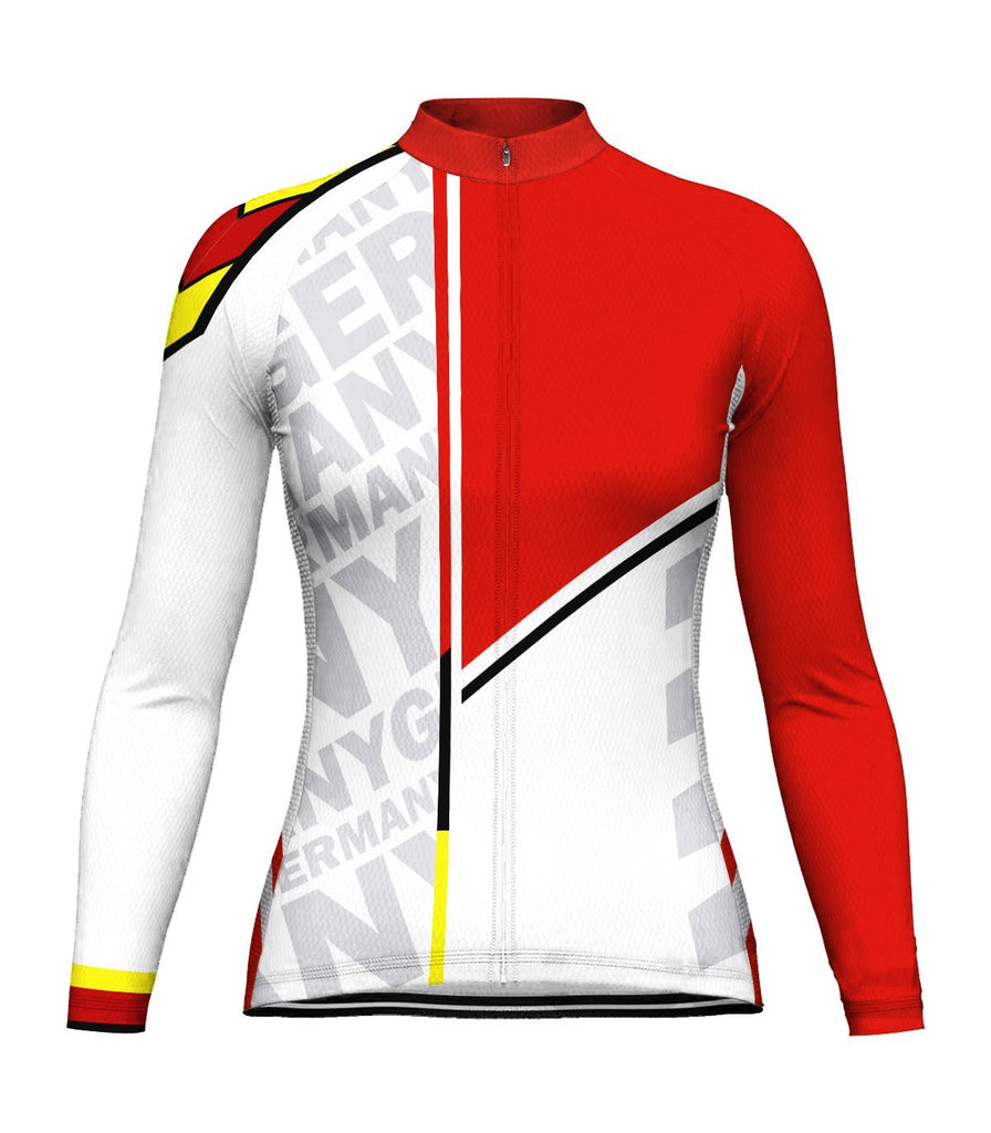 Germany Long Sleeve Cycling Jersey for Women