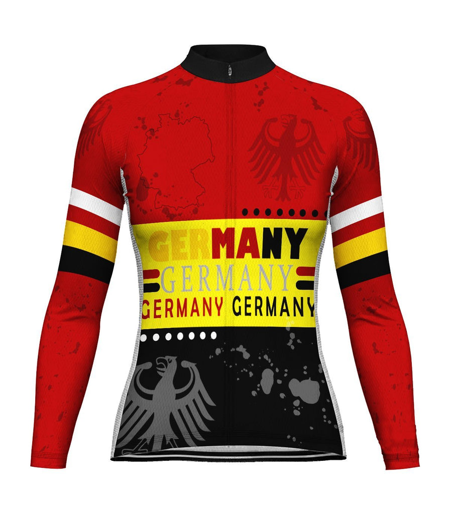 Germany Long Sleeve Cycling Jersey for Women
