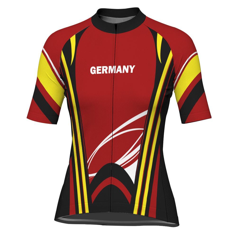 Germany Short Sleeve Cycling Jersey for Women