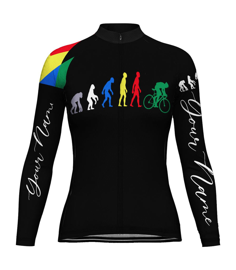 Customized Funny Long Sleeve Cycling Jersey for Women