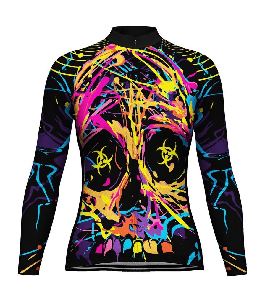 Colorful Long Sleeve Cycling Jersey for Women