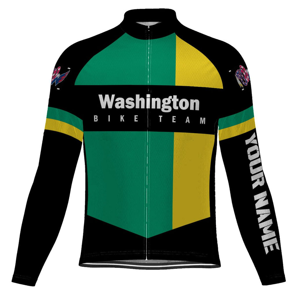 Customized Washington Long Sleeve Cycling Jersey for Men