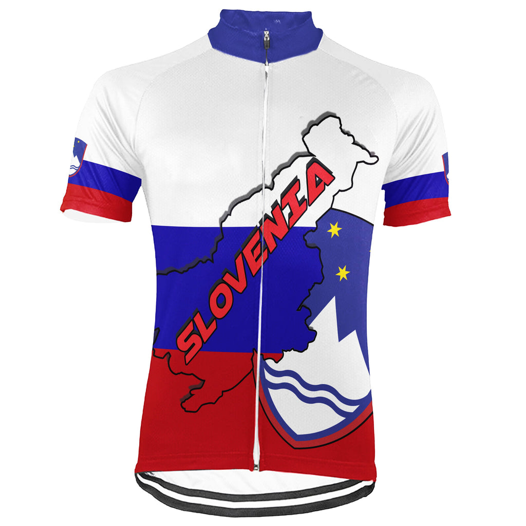 Customized Slovenia Short Sleeve Cycling Jersey for Men