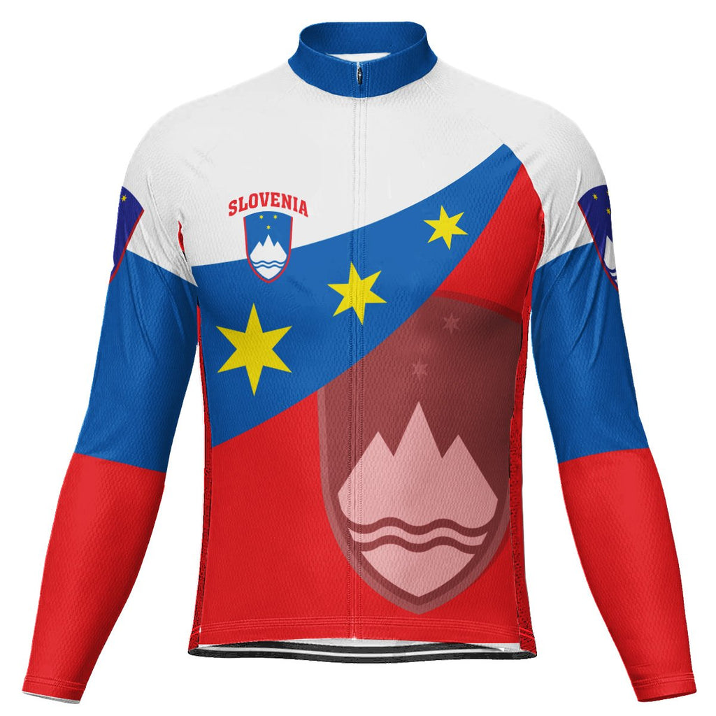 Customized Slovenia Long Sleeve Cycling Jersey for Men