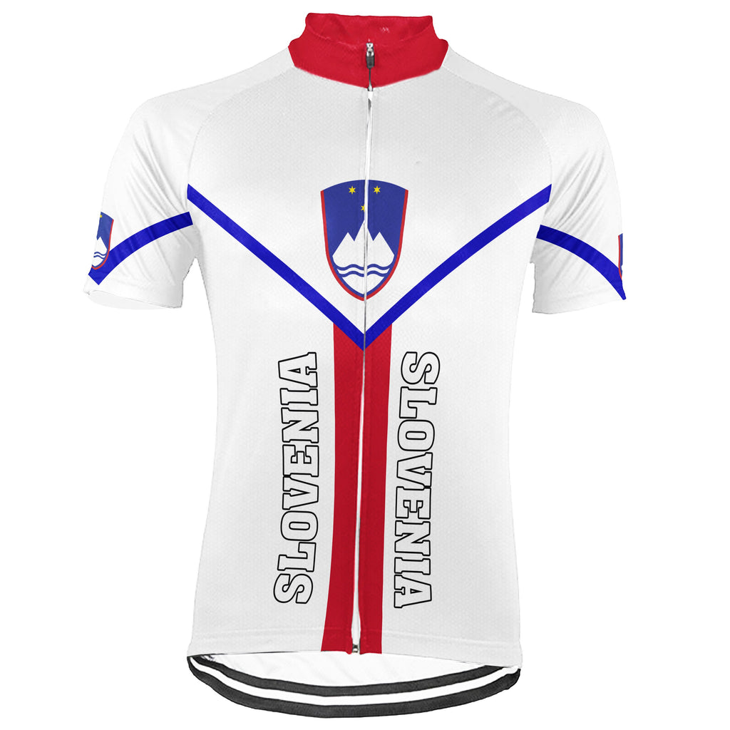 Customized Slovenia Short Sleeve Cycling Jersey for Men