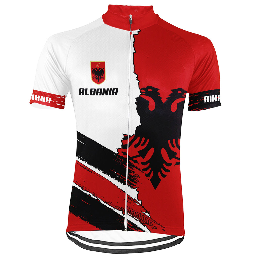 Customized Albania Short Sleeve Cycling Jersey for Men