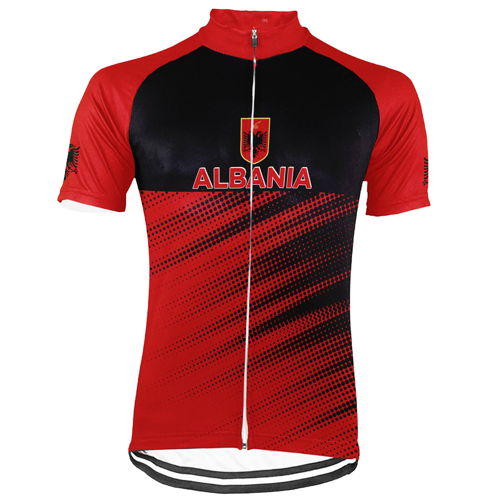 Customized Albania Short Sleeve Cycling Jersey for Men