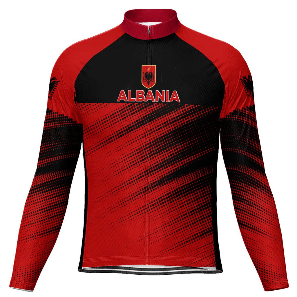 Customized Albania Long Sleeve Cycling Jersey for Men