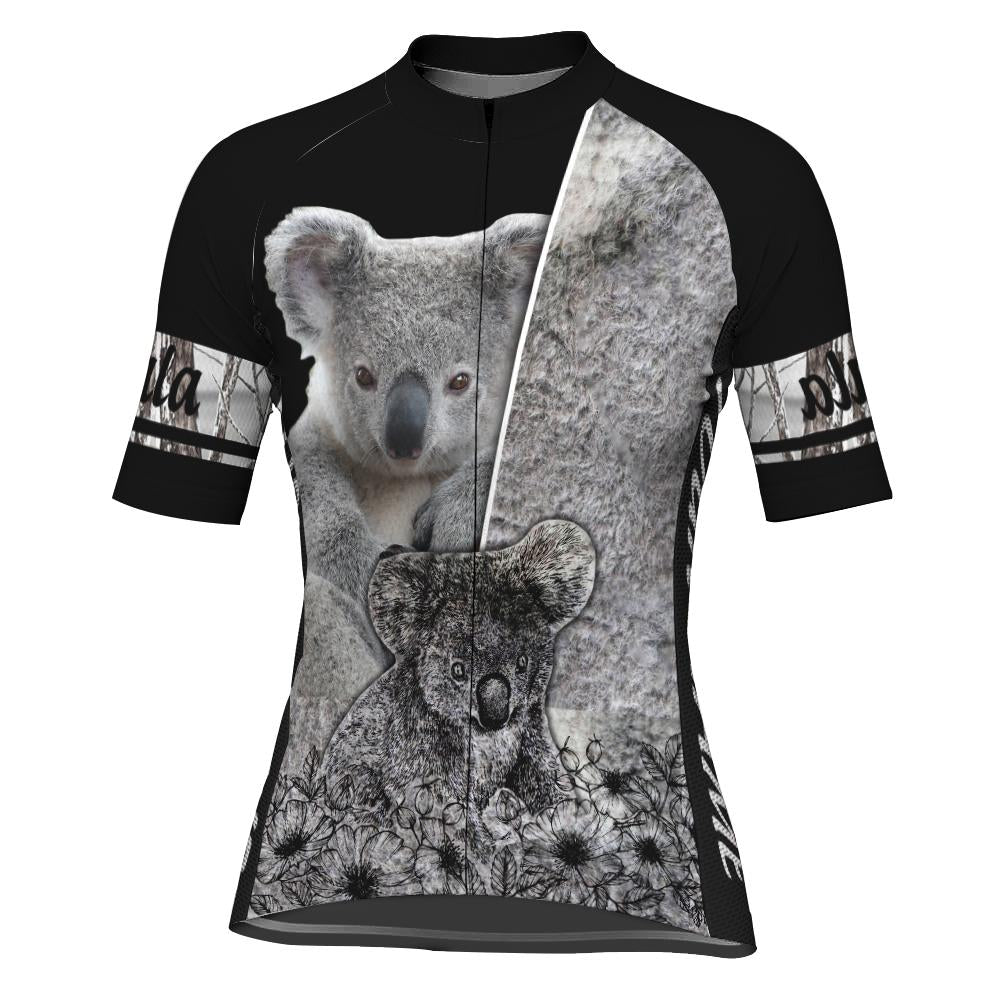 Customized Koala Short Sleeve Cycling Jersey for Women