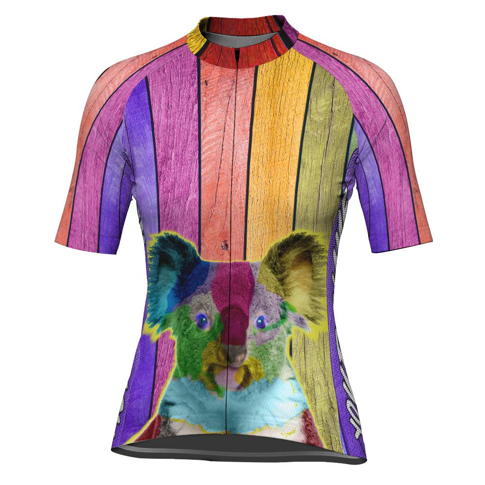 Customized Koala Short Sleeve Cycling Jersey for Women