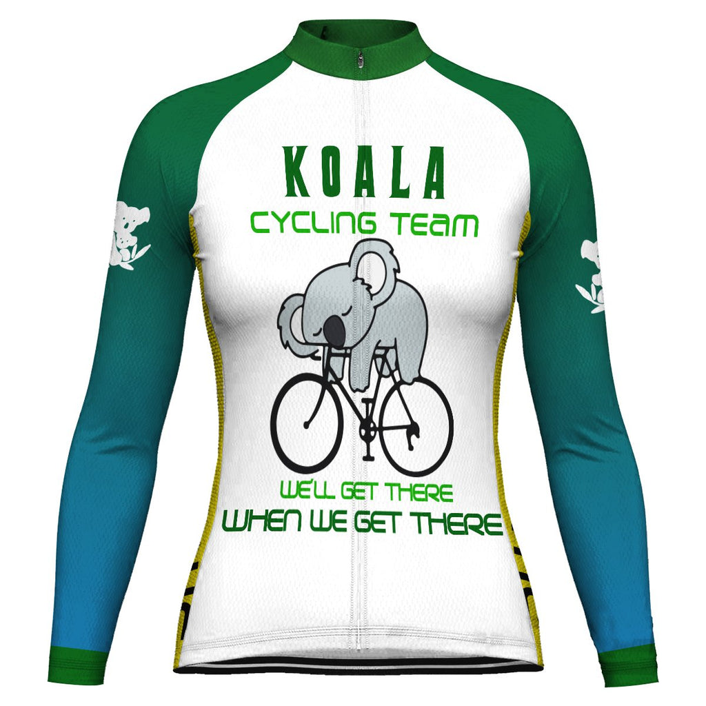 Customized Koala Long Sleeve Cycling Jersey for Women