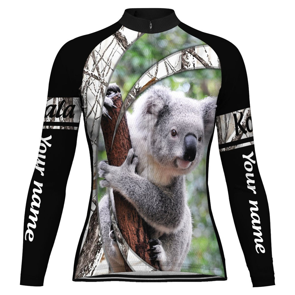Customized Koala Long Sleeve Cycling Jersey for Women