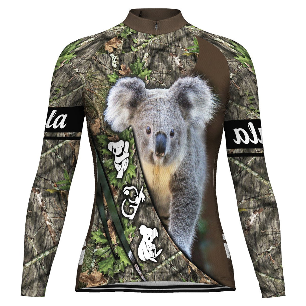 Customized Koala Long Sleeve Cycling Jersey for Women