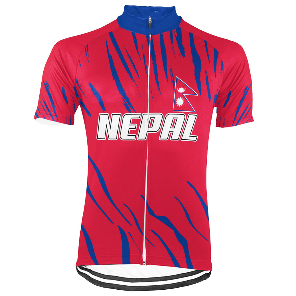 Customized Nepal Short Sleeve Cycling Jersey for Men