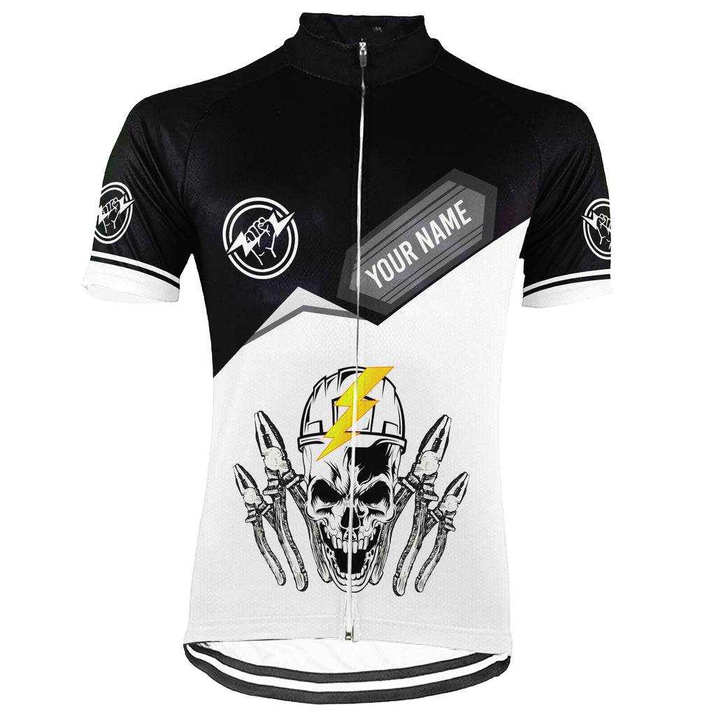 Customized Electrician Short Sleeve Cycling Jersey for Men
