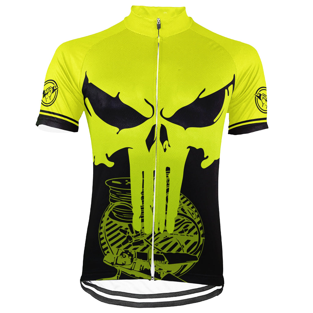 Customized Electrician Short Sleeve Cycling Jersey for Men