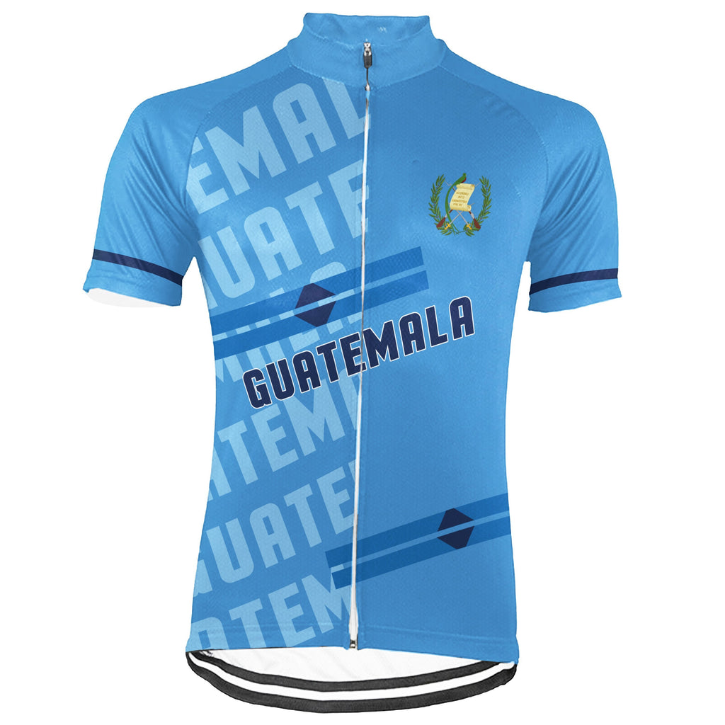 Customized Guatemala Winter Thermal Fleece Short Sleeve Cycling Jersey for Men