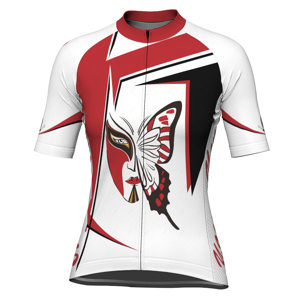 Customized Butterfly Short Sleeve Cycling Jersey for Women