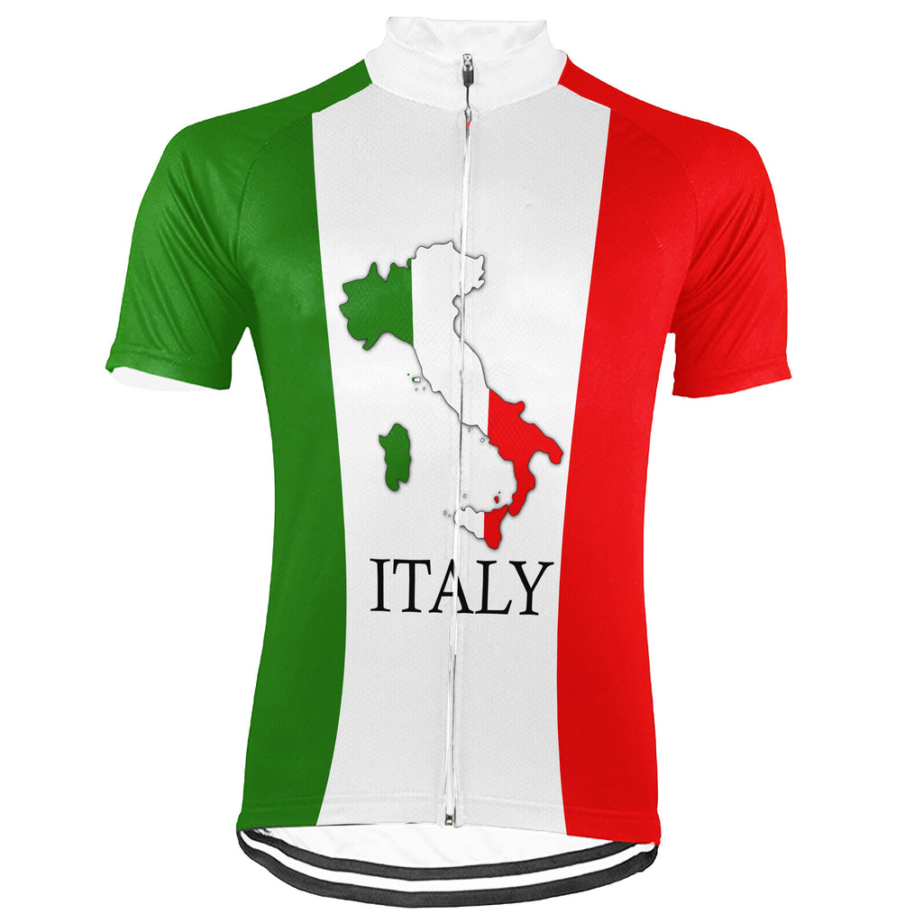 Customized Italia Short Sleeve Cycling Jersey for Men