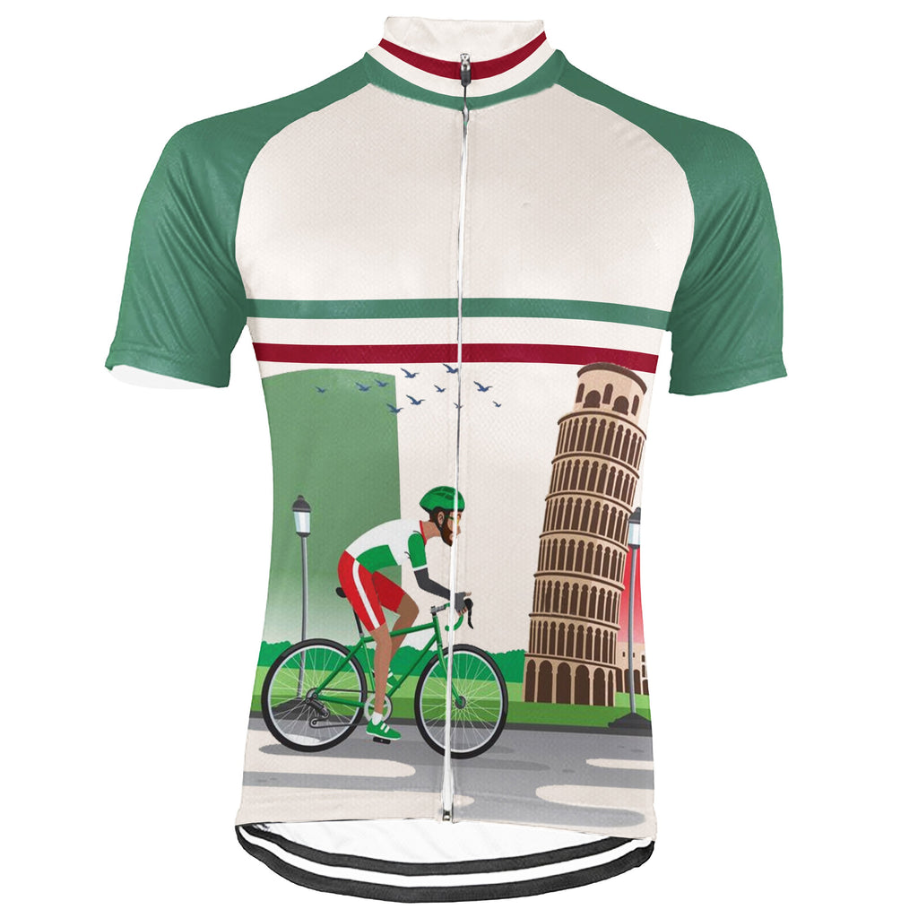 Customized Italia Short Sleeve Cycling Jersey for Men