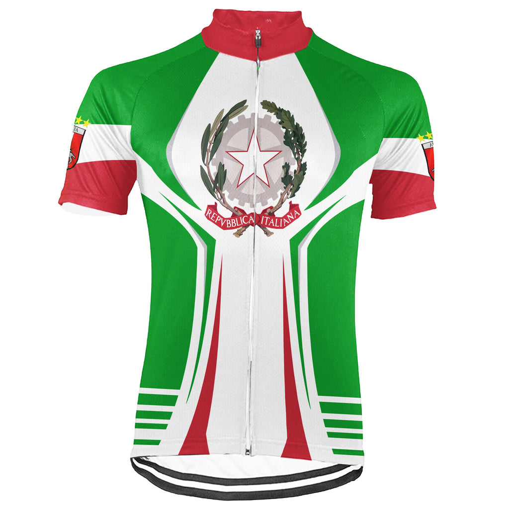 Customized Italia Short Sleeve Cycling Jersey for Men