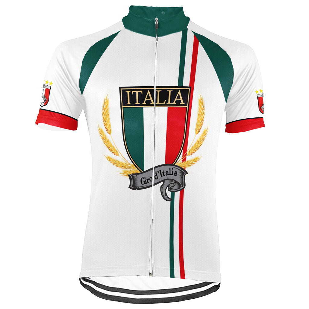 Customized Italia Short Sleeve Cycling Jersey for Men