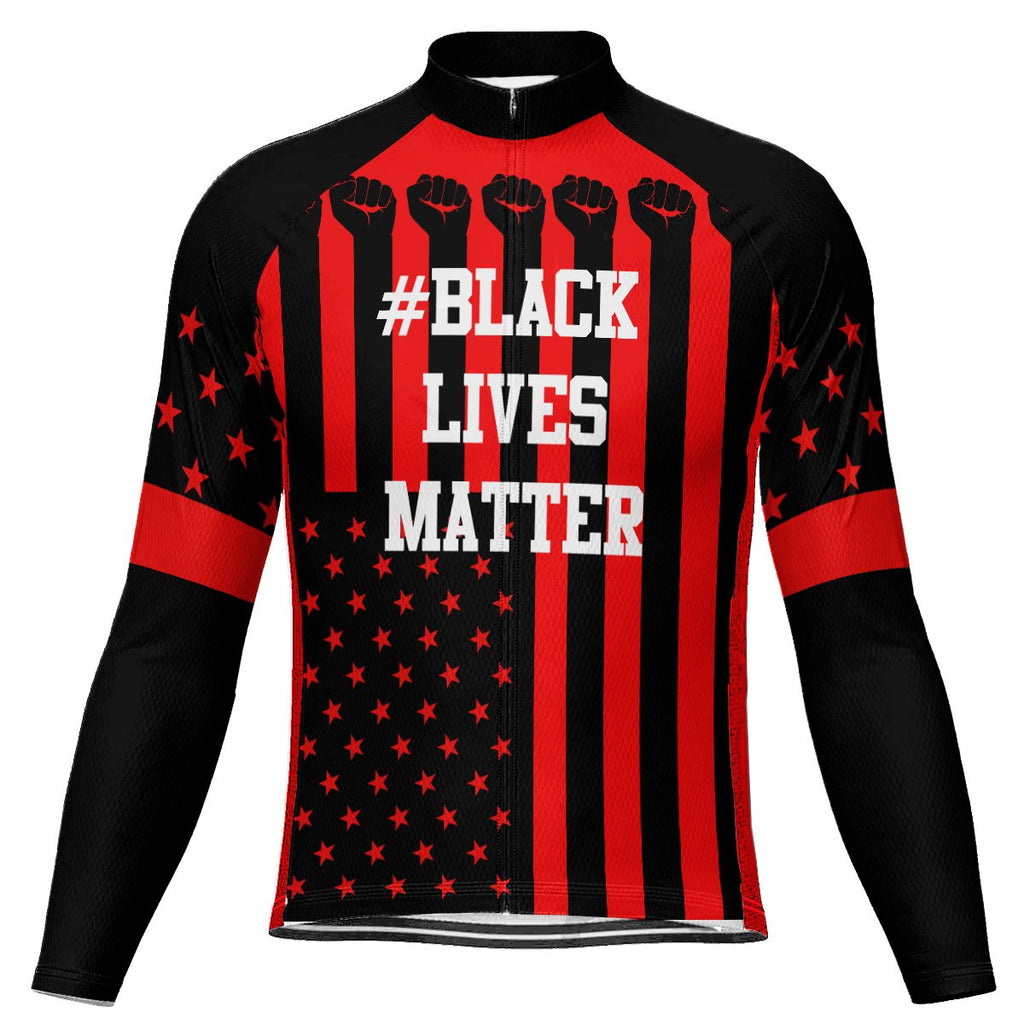 Customized Black Lives Matter Long Sleeve Cycling Jersey for Men