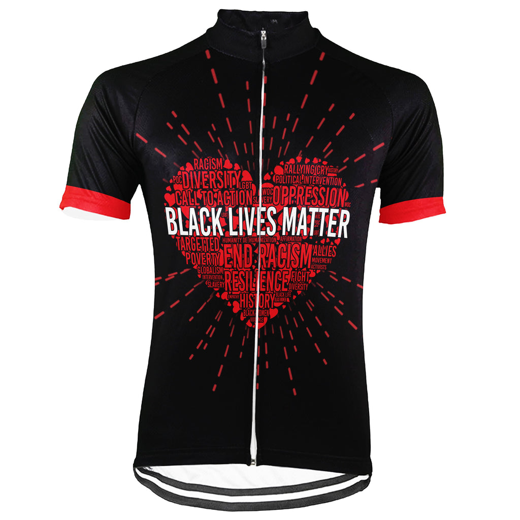Customized Black Lives Matter Short Sleeve Cycling Jersey for Men