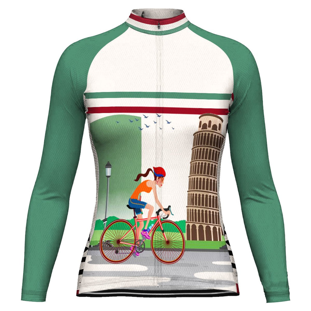 Customized Italia Long Sleeve Cycling Jersey for Women