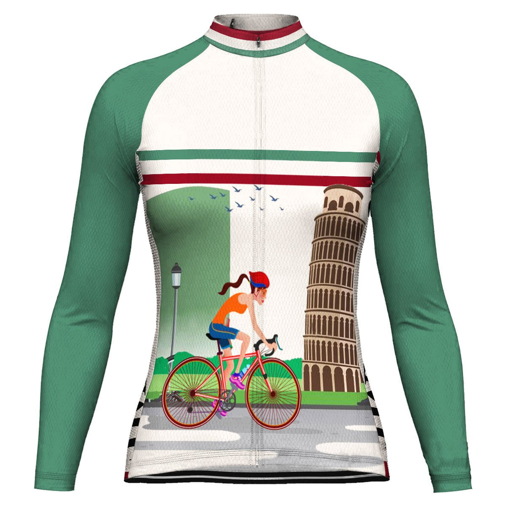 Customized Italia Long Sleeve Cycling Jersey for Women