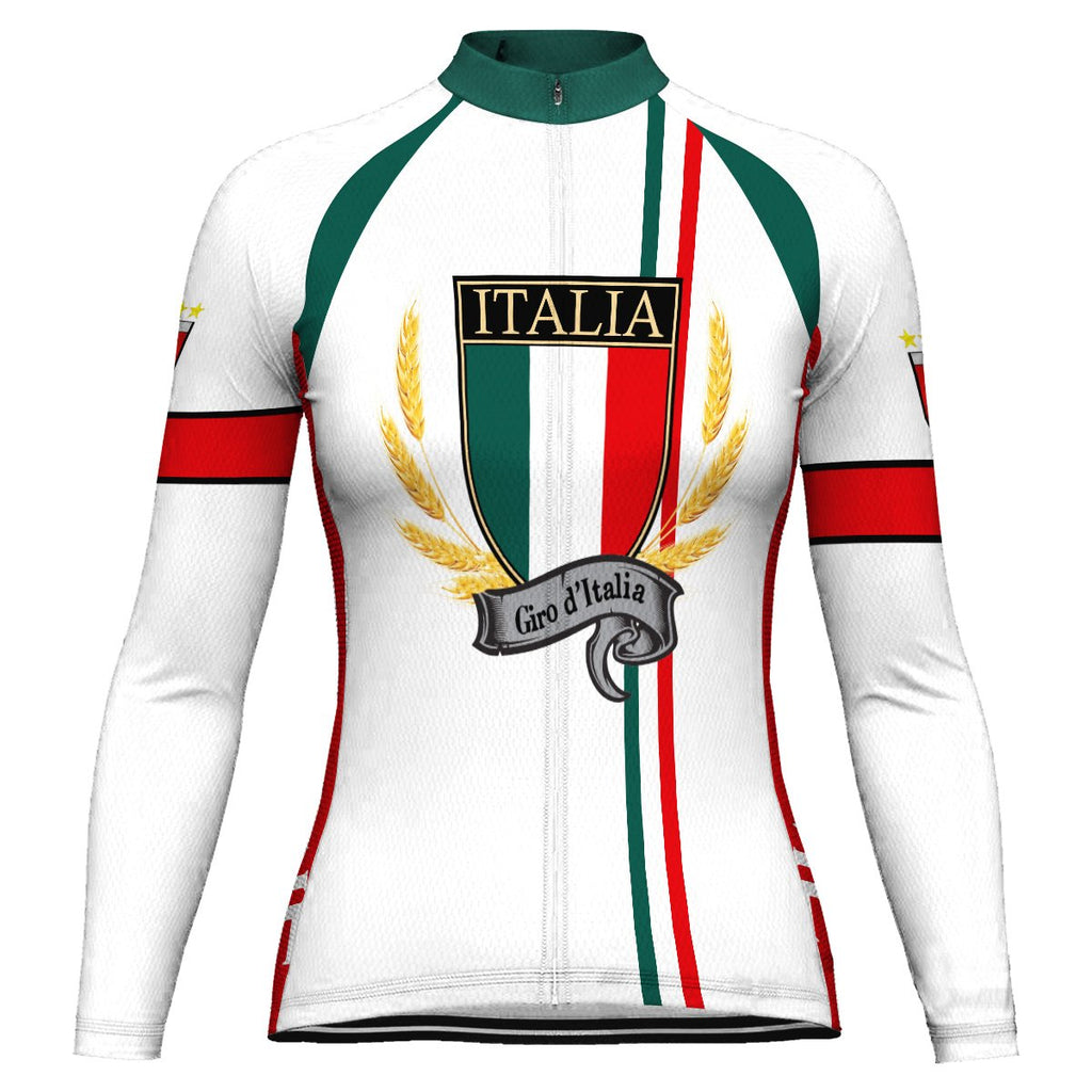 Customized Italia Long Sleeve Cycling Jersey for Women