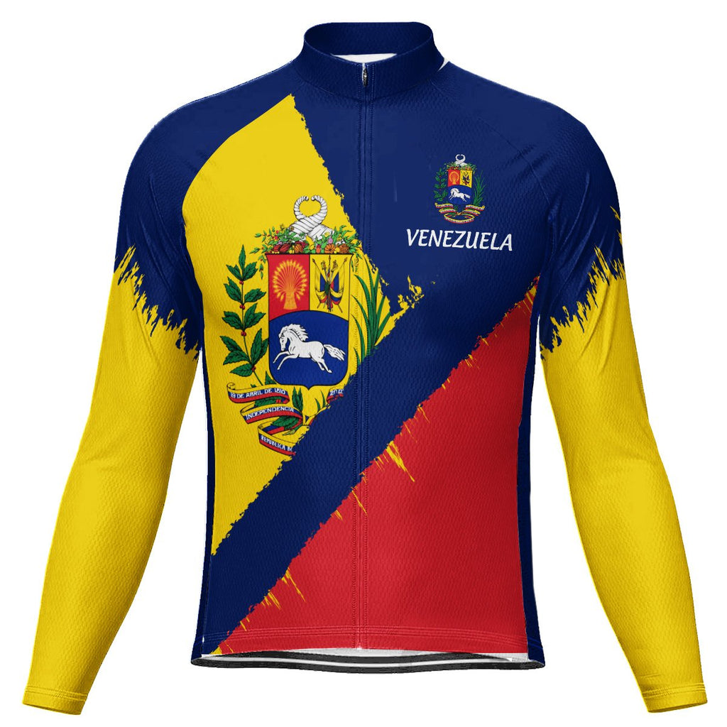 Customized Venezuela Long Sleeve Cycling Jersey for Men
