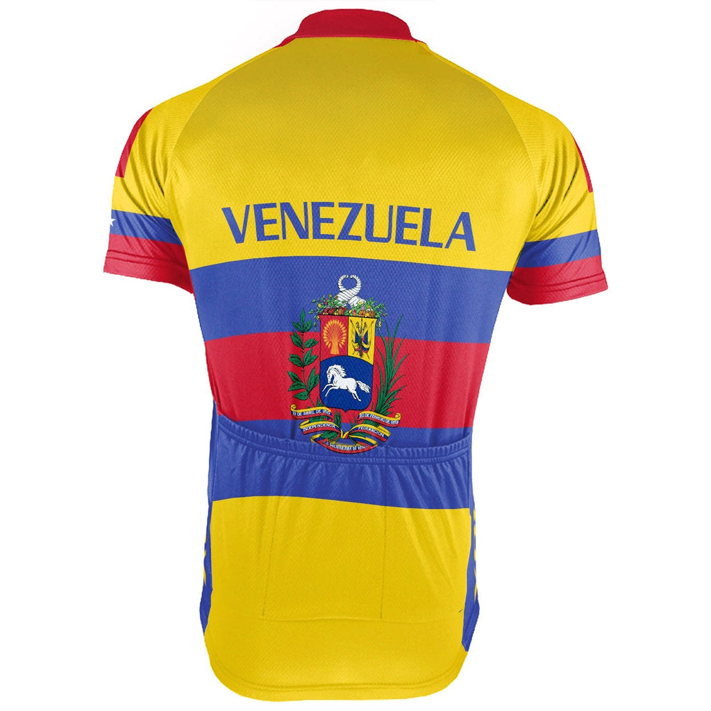 Customized Venezuela Winter Thermal Fleece Short Sleeve Cycling Jersey for Men I01D01120820_05 / XXL