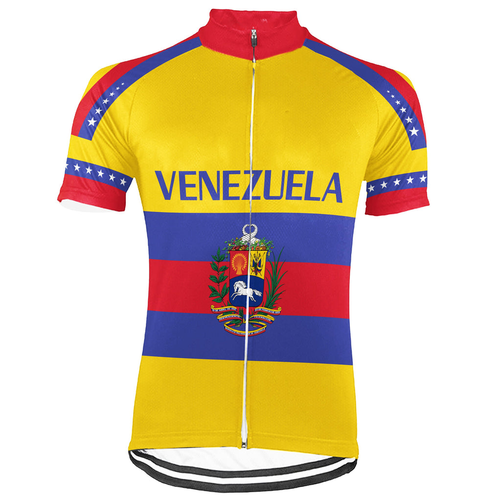 Customized Venezuela Short Sleeve Cycling Jersey for Men