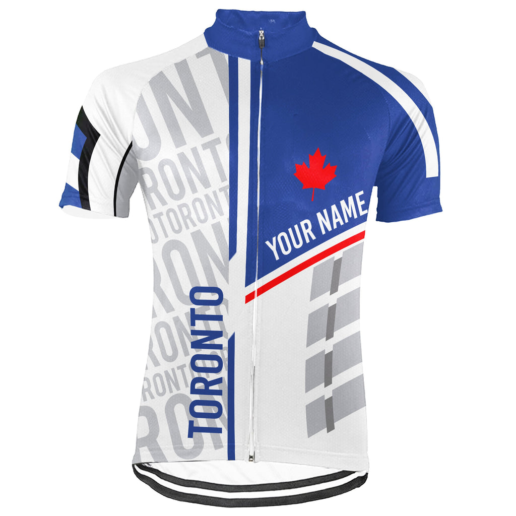 Customized Toronto Short Sleeve Cycling Jersey for Men